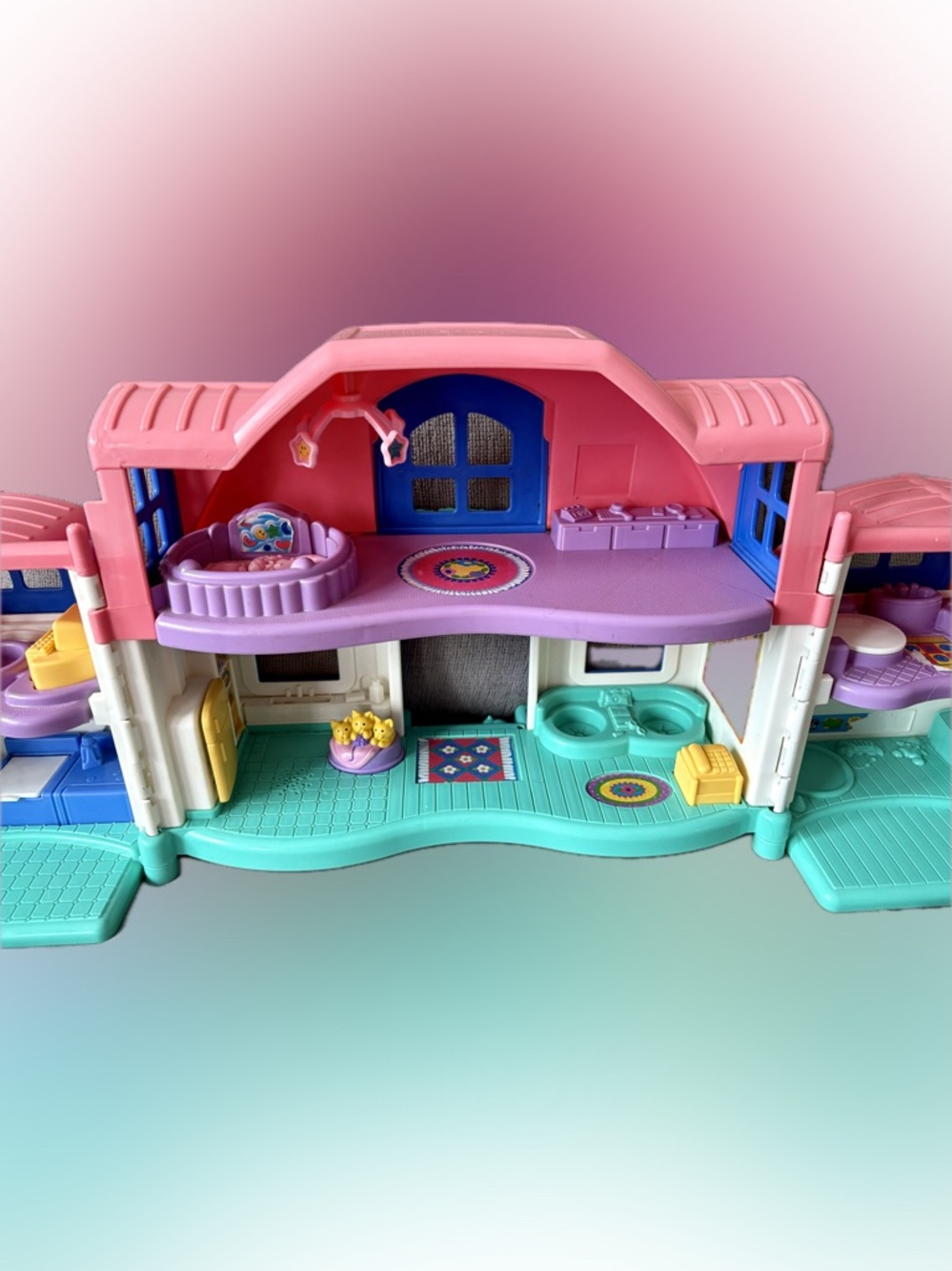Fisher Price Little People Sweet Sounds Dollhouse Doll House Works - Picture 3 of 6